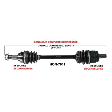 AXLE COMPL HON TRAKMOTIVE