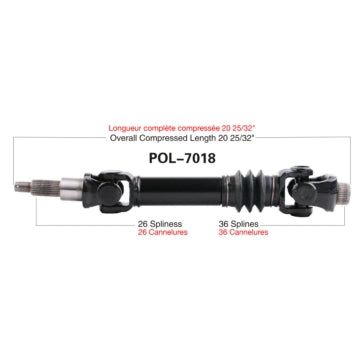 AXLE COMPL POL TRAKMOTIVE