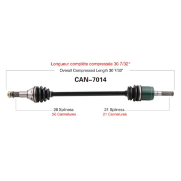 AXLE COMPL C-AM TRAKMOTIVE