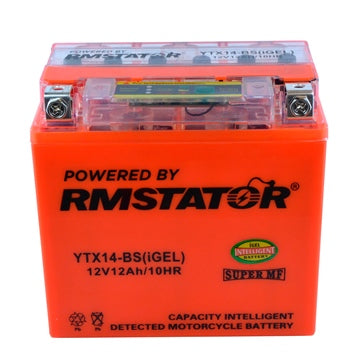 Kimpex HD Maintenance Free Sealed AGM Battery – Built-In Voltage Meter YTX14-BS