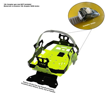 FUEL PACK BRACKET LIME SQUEEZE POL ITEK