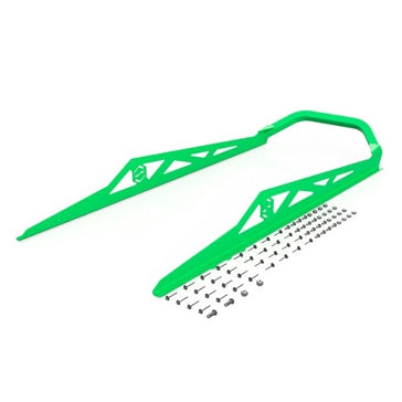 ITEK Bumper Powdercoat Series Rear - Aluminum - Fits Arctic cat