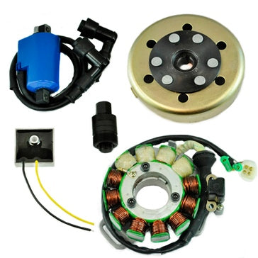 Kimpex HD Stator 200W Regulator Ignition Coil Flywheel and Puller Kit Fits Yamaha - 345532
