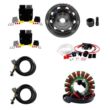 Kimpex HD 900W SPLYT Stator Regulator Dual Battery Isolator Flywheel and Puller Fits Polaris - 345604