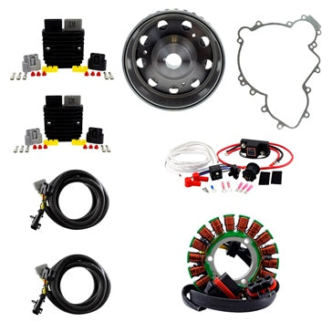 Kimpex HD 900W SPLYT Stator Regulator Dual Battery Isolator Flywheel and Gasket Fits Polaris - 345605