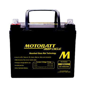 Motobatt Deep Cycle AGM Battery MBD12350NB