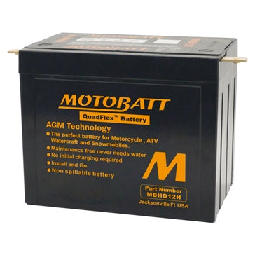 Motobatt Quadflex AGM Battery MBHD12H