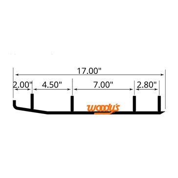 WOODYS Carbide Runner Fits Arctic cat; Fits Yamaha