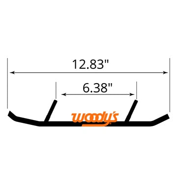 WOODYS Carbide Runner Fits Ski-doo; Lynx