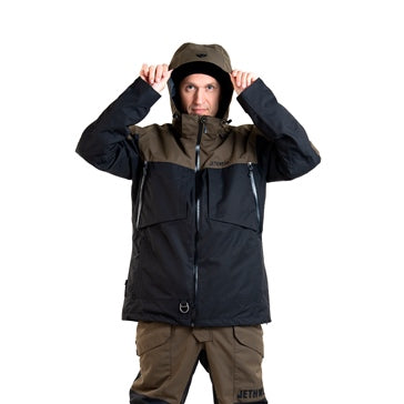 JACKET VENTURE SAFE BK/OLIVE 2XL