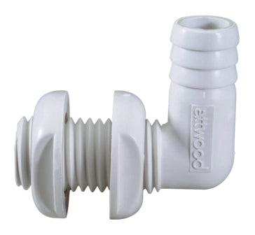 THRU-HULL CONNECTOR 90DEG WH 3/4 inch