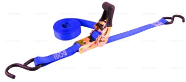 1 inchX15 1200LB 2PK TIE DOWNS BLUE