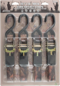 RATCHETING TIE-DOWN CAMO 1 X10