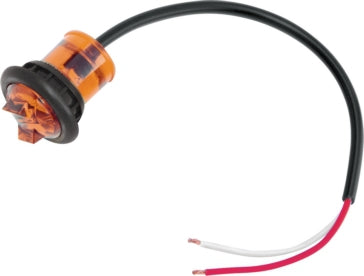 LIGHT HI/INTENS LED AMBER W/GROMMET
