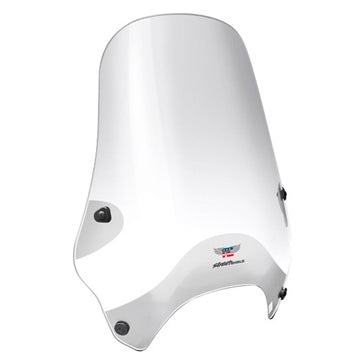 National Cycle Street Shield Windshield; U-Clamp Mount Fits Honda; Fits Kawasaki; Fits KTM; Fits Suzuki; Fits Yamaha; Fits BMW; Fits Harley-Davidson; Fits Triumph; Fits Ducati; Fits Victory; Fits Indian