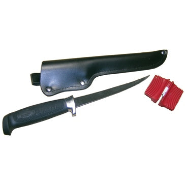Action Fillet Knife including Sheath and Sharpener 6"