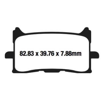 EBC Double-H Superbike Brake Pad Sintered metal - Front Right Front left Rear Outer