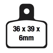 EBC Organic Brake Pad Organic - Front left Rear left