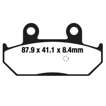 EBC Double-H Superbike Brake Pad Metal - Rear