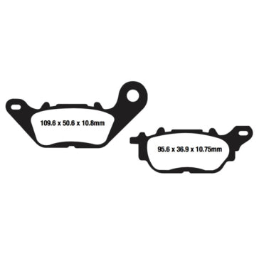 EBC Double-H Superbike Brake Pad Sintered metal - Rear Right