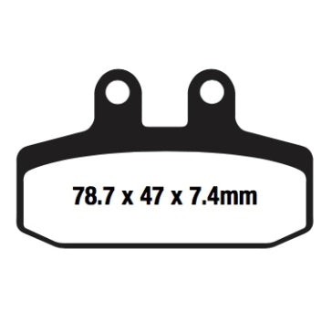 EBC Double-H Superbike Brake Pad Sintered metal - Rear left