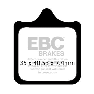 EBC EPFA Series Road Race Brake Pad Sintered metal - Front left
