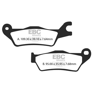 EBC V-Pad Brake Pad Semi Metallic - Front left