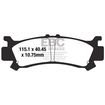 EBC SXR Brake Pad Sintered metal - Front right