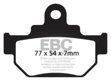 EBC V-Pad Brake Pad Organic - Front left