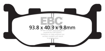 EBC V-Pad Brake Pad Semi Metallic - Front