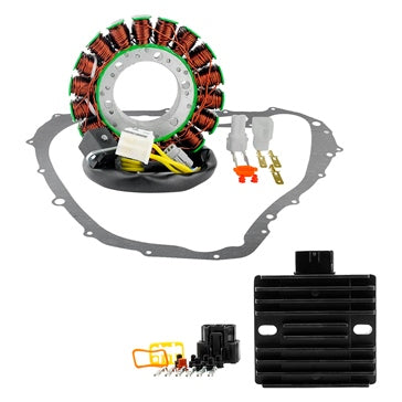 Kimpex HD Stator; Voltage Regulator Rectifier & Gasket Kit Fits Suzuki