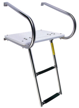 Garelick Swim Platform with Telescoping Ladder; under platform Telescopic - 2