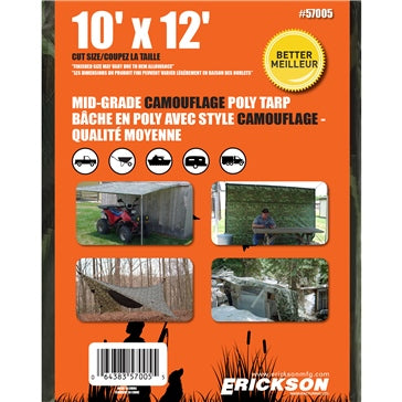 ERICKSON Universal Tarpaulins 10' x 12'