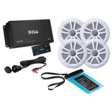 Boss Audio Audio Receiver Kits Bluetooth AMP Marine - 4 - 500 W