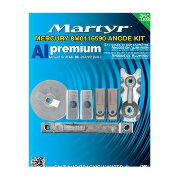 MARTYR Premium Aluminium Anodes Fits Mercury