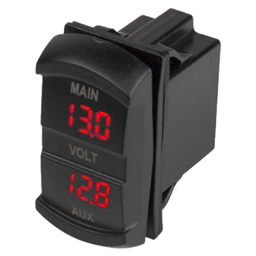 Sea Dog Dual Voltmeter Rocker Switch Style Boat