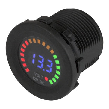 Sea Dog Rainbow Display Digital Voltmeter Boat