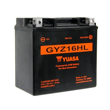 Yuasa Battery Maintenance Free AGM High Performance GYZ16HL