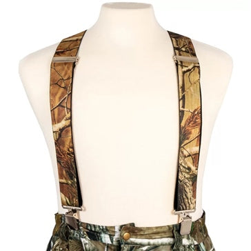 WIDE SUSPENDERS 2 inch CAMO GREEN TRAIL