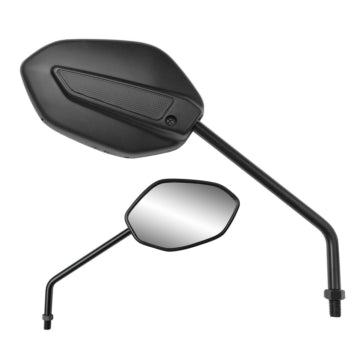 ANGLED MIRROR 7/8 inch BAR BK