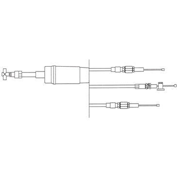 THROTTLE CABLE DOUBLE W/INJ BRP