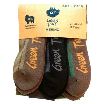 Green Trail Merino Wool Socks Men  Women