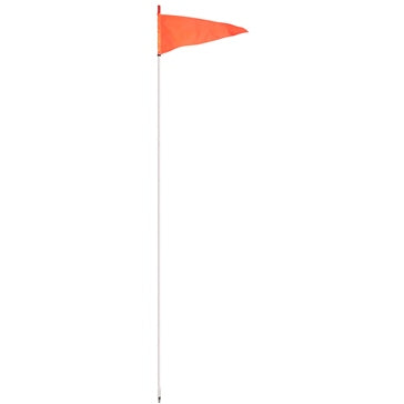 SAFETY FLAG 8 W/STUD MT-WH/OG