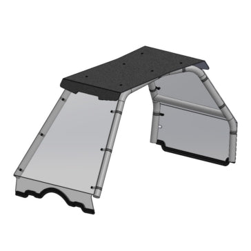 WINDSHIELD FT/RR & ROOF KIT POL