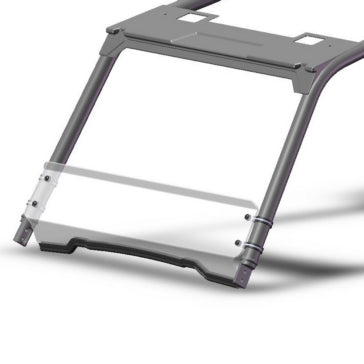 WINDSHIELD SHORT FIXED GP FT POL