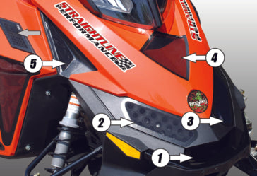 NOSE VENT KIT (5PC) BRP FROGZSKIN