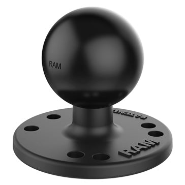 ROUND PLATE 2-1/2 inch W/BALL RAMMOUNT