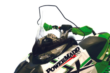 WINDSHIELD TALL 19 inch CLR W/BK GRAP A/C