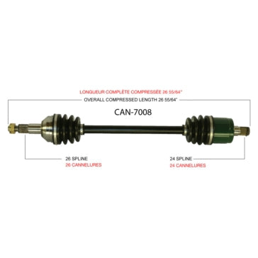 AXLE COMPL C-AM TRAKMOTIVE