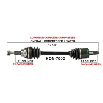AXLE COMPL HON TRAKMOTIVE